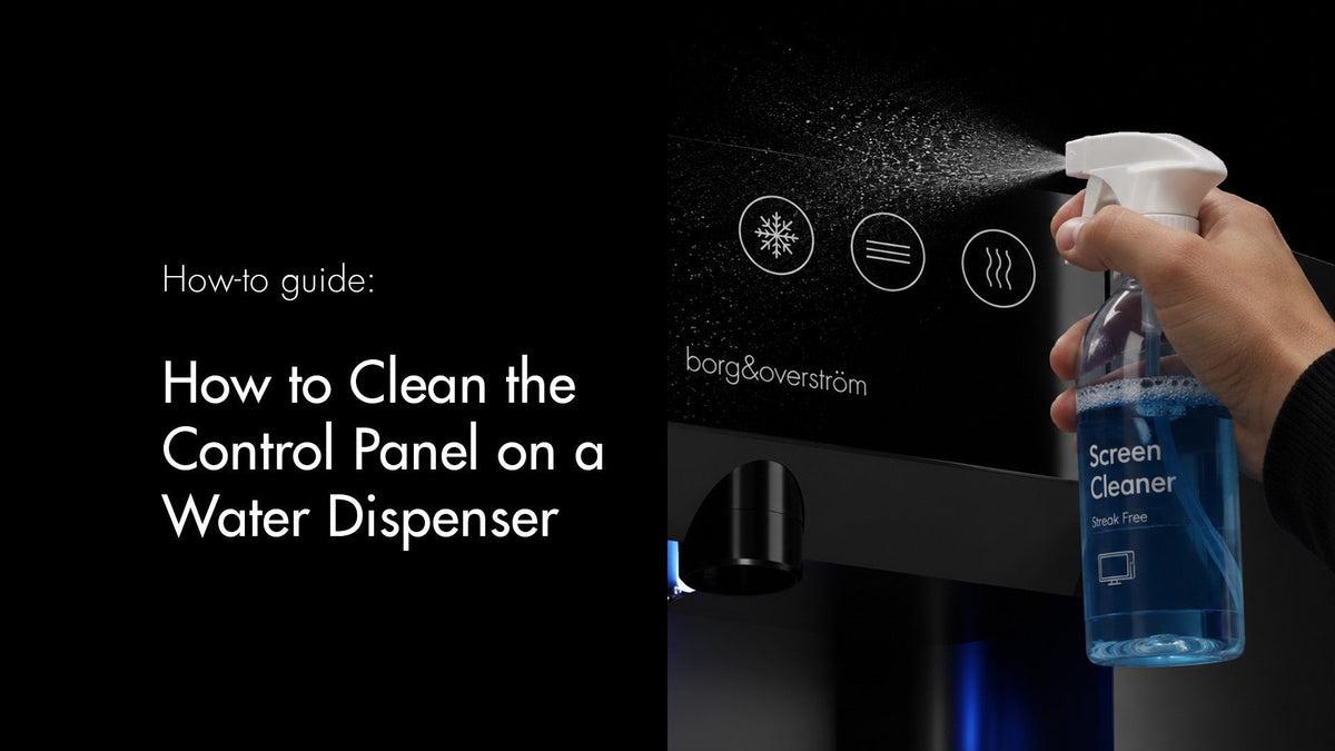 How to clean the Control Panel on a Water Dispenser