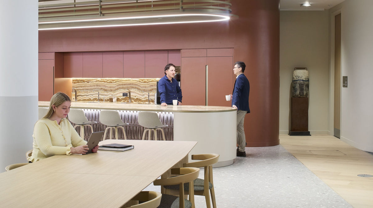 Westpac London: How the Borg & Overström T3 Tap System Supports Sustainable Workplace Design