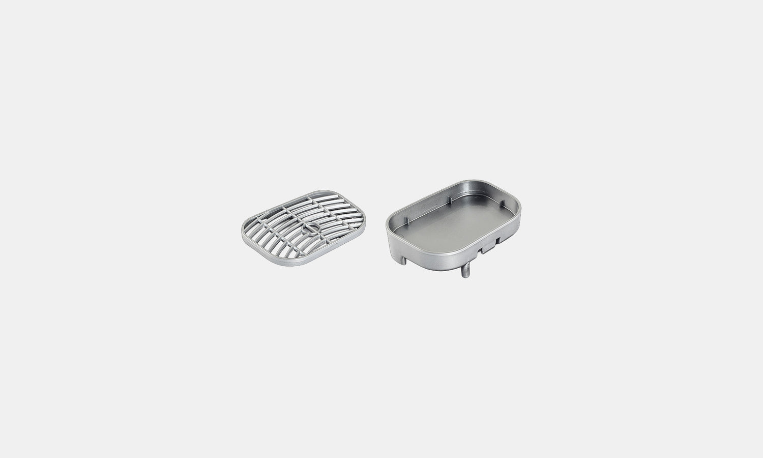 B4.1 Drip Tray Set with Drainage - Silver