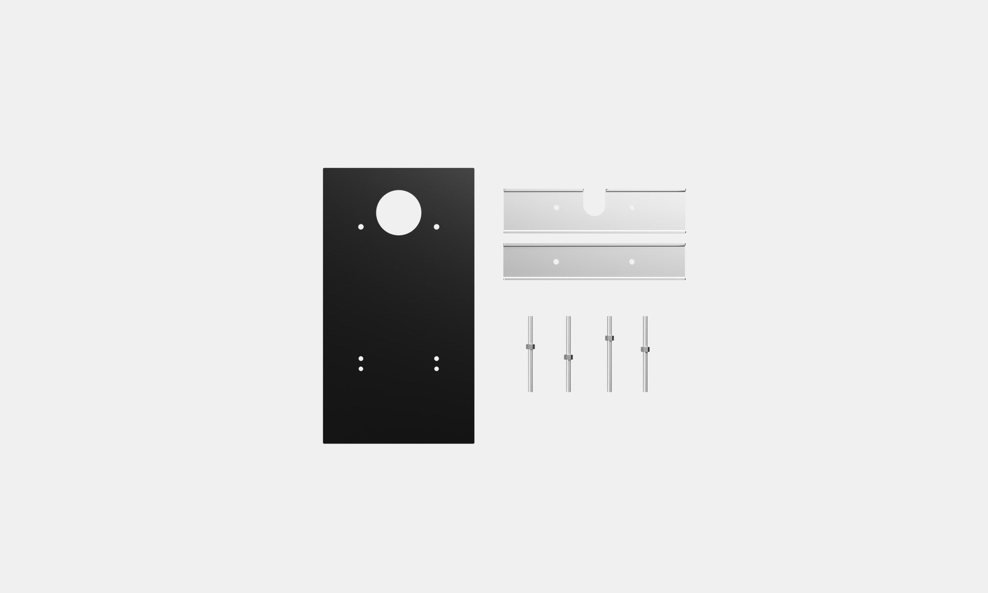 Cover Frame R Tap Set T-series Monofit Tap Retrofitting Kit Black - Standard 200mm – Borg ...
